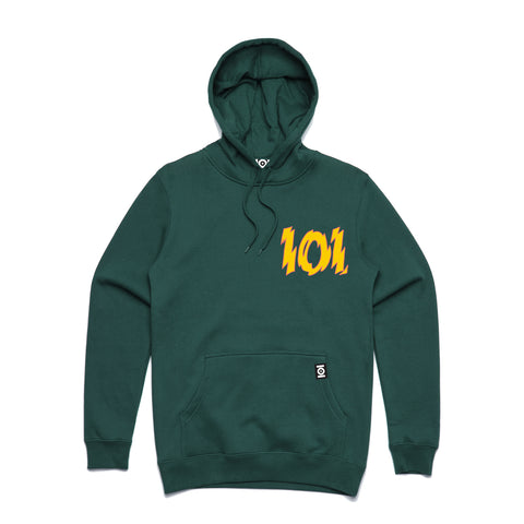 101 ATOMIC HOODED FLEECE - GREEN