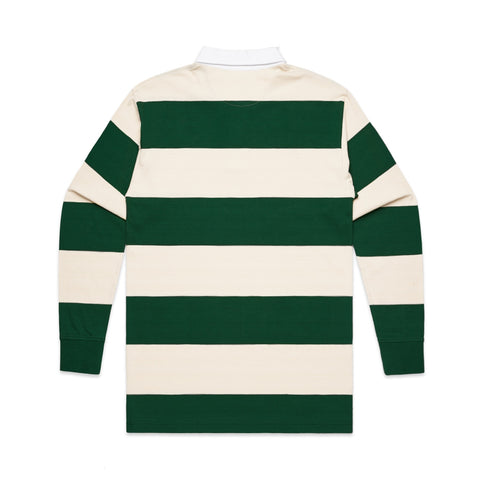 101 STRIPE RUGBY JERSEY GREEN/NATURAL