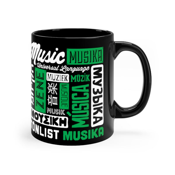 MUSIC - UNIVERSAL LANGUAGE COFFEE MUG - BLACK