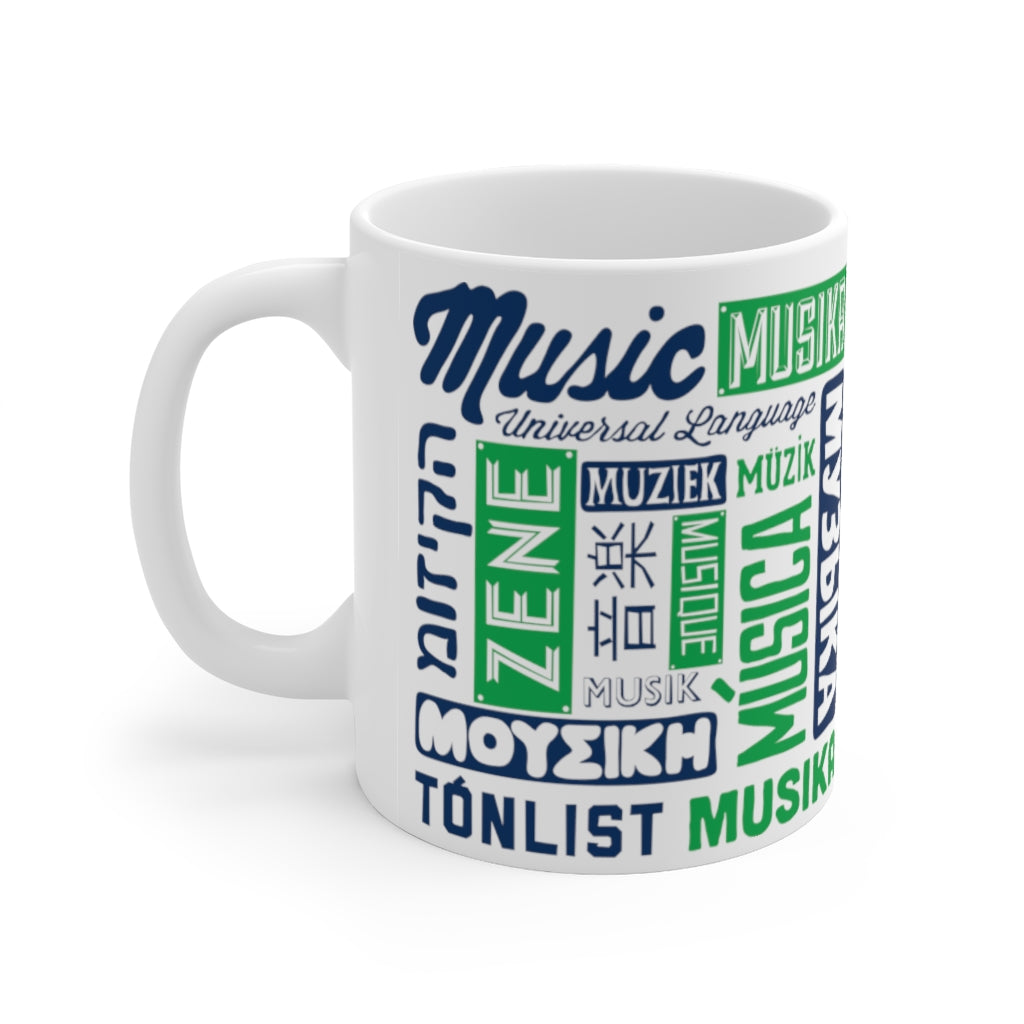 MUSIC - UNIVERSAL LANGUAGE COFFEE MUG - WHITE