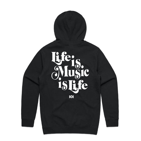 MUSIC IS LIFE IS MUSIC CREW FLEECE