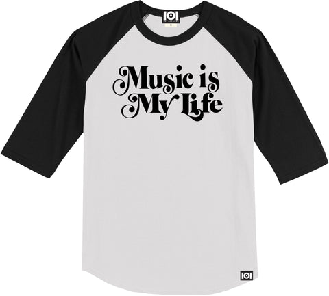 MUSIC IS MY LIFE RAGLAN