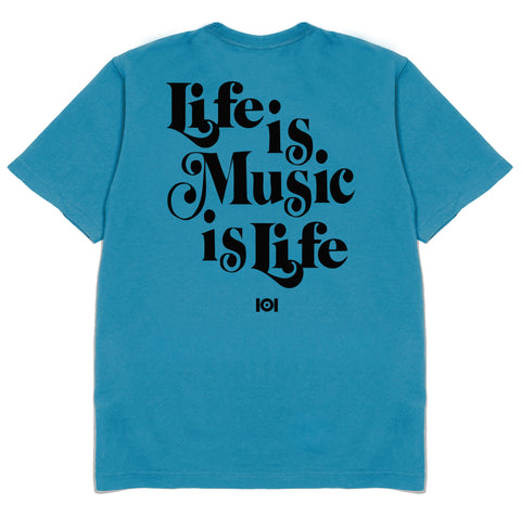 MUSIC IS LIFE IS MUSIC TOTE BAG - BLACK