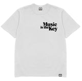MUSIC IS THE KEY - WHITE